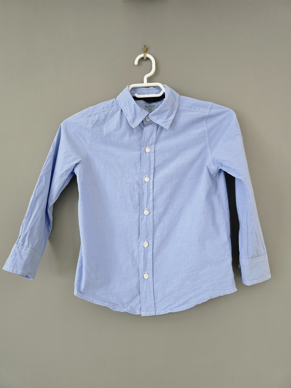 OshKosh B'gosh Pale Blue Long-Sleeve Button-Down Shirt